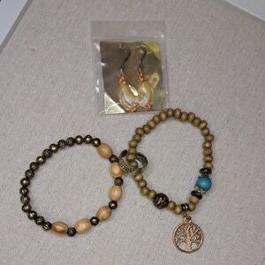 Tree of Life Bracelet and Earring Set